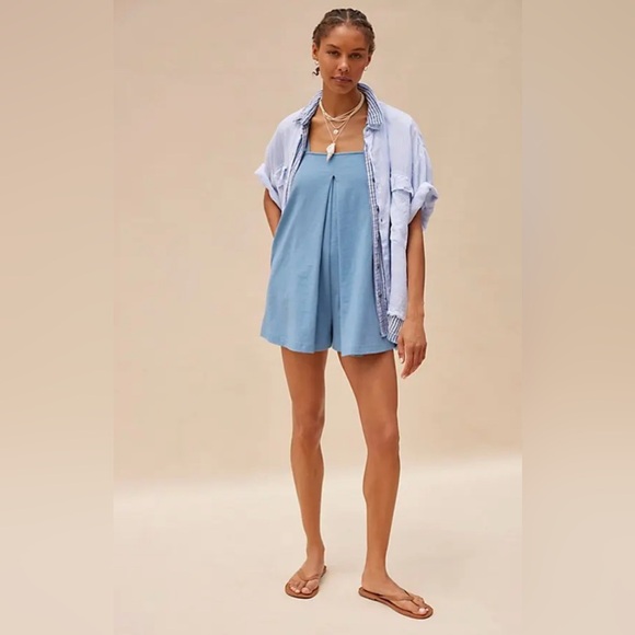 28. NWOT Free People Nichola Romper - Picture 5 of 5